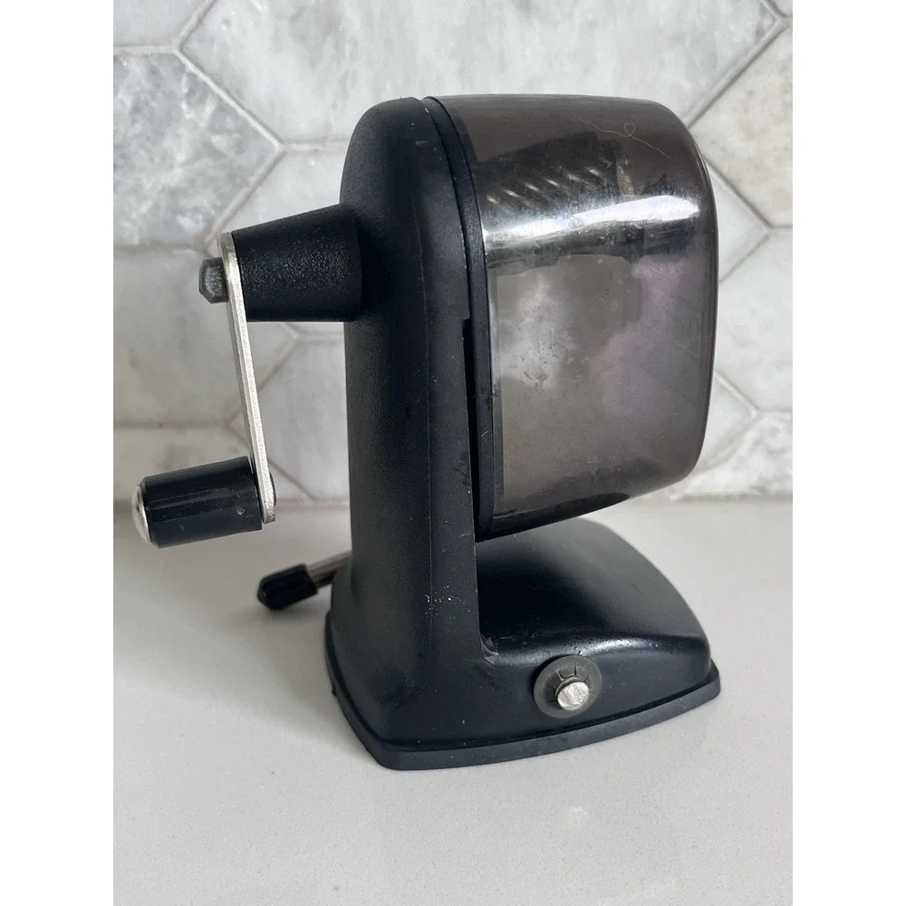 Vintage Berol Manual Crank Pencil Sharpener Suction Vacuhold Lever